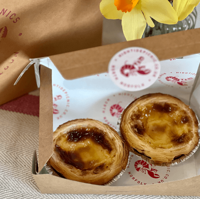 Cake- 2 x Portuguese Custard Tarts
