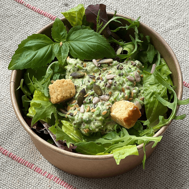 Side Salad- Green Pea &amp; pesto dip